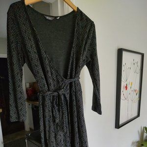 Ibex merino wool wrap dress
